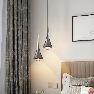 China Nordic Modern Contemporary Golden Aluminum Indoor Decorative Black Chandelier Household Hotel Style Pendant Lamp for sale