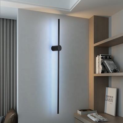 China Lighting Functions RGB Minimalistisch Remote Control Nordic Wall Lamp Led Bed Light Hotel Decoration Black Wall Lamp for sale