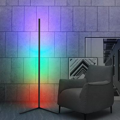 China Modern RGB LED Lighting Designer Good Atmosphere Remote Control Dimmable Light Corner Floor Lamp for sale