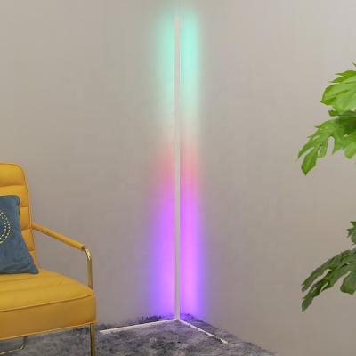 China Nordic Modern Smart RGB Bedroom Atmosphere Light Decorative Corner LED Floor Standing Lamp With Remote Control for sale