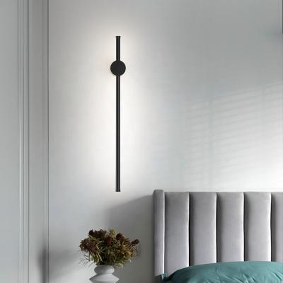 China Wholesale Modern Graphite Modern Simple Warm White Graphite Rotating Wall Lamp Bedroom Bedside Aluminum Wall Light for sale