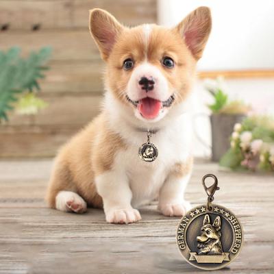 China Personalize Pet Tag Fun Pet ID BronzeTags Zinc Alloy Metal Personalized Engraved Design On ReverseDog Cat Cute Name Address Tag for sale