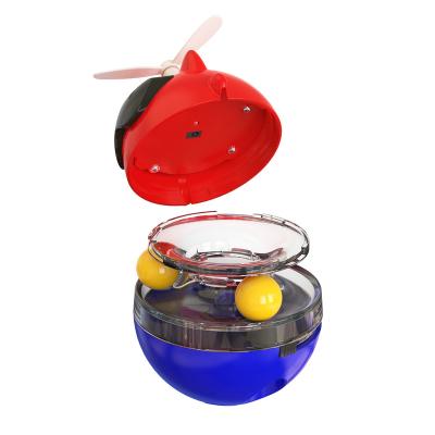 China Viable Electric Pet Turntable Ball Cat Toy USB Charging Can Put Food Tumbler Cat Interactive Toy for sale