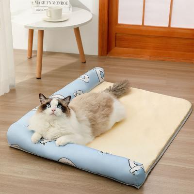 China Make Pets Warm New Sofa Pet Bed Summer Pet Cool Backrest Cat Rattan Nest Pet Cool Pad Dog Pad for sale