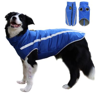 China New fabric autumn and winter dog apparel, outdoor thickened dog coat dog jacket pet supplies large wholesale for sale