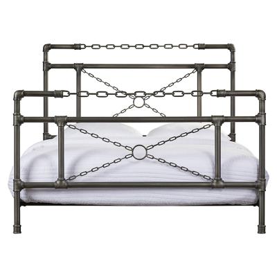 China Unique High Quality Bedroom Furniture Modern Design Metal Platform Heavy Duty Double And Single Size Iron Adult Bed for sale