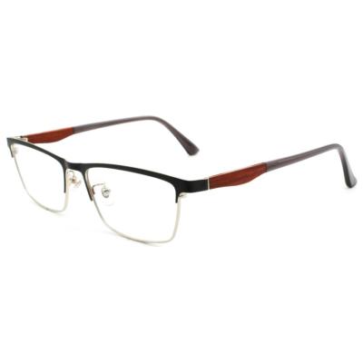 China Reading stleel men eyewear frames fashion stainless metal eyewear retainer maker branded eyewear frames for sale