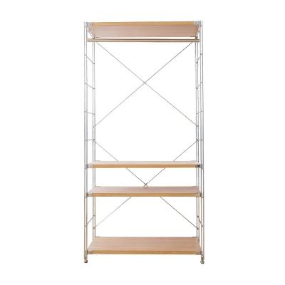 China Multi-Function Wooden Cosmetic Shelf Base Corner Design Wooden Shelf Rack Display Shelf Storage Rack Shelf for sale