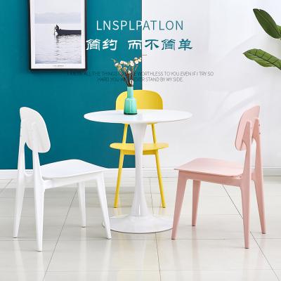 China Cheap Modern Restaurant Cafe Leisure Dining Chair Stackable Plastic Dining Furniture Prices Chair for sale