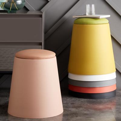 China Foldable the new plastic stools are thickened and can be stacked for home use for sale