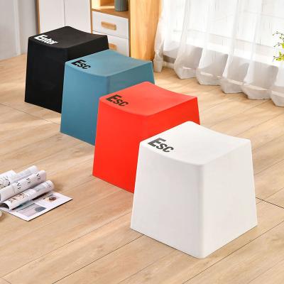 China Unique Binyuan Furniture Artistic Design Business Reception Plastic Keyboard Type Artistic Stool for sale