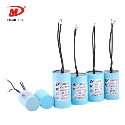 China Cbb60 Motor Cbb60 Washing Machine Start Capacitors 4/5/6/8/10/15/20 High Quality 25uf Water Pump for sale