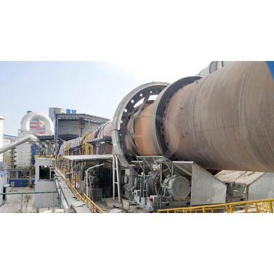 China Slag Lime Powder Cement Production Line 1500tpd Rotary Kiln for sale