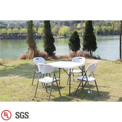 China Factory wholesale high quality modern customized 86CM outdoor square plastic folding table camping outdoor for sale