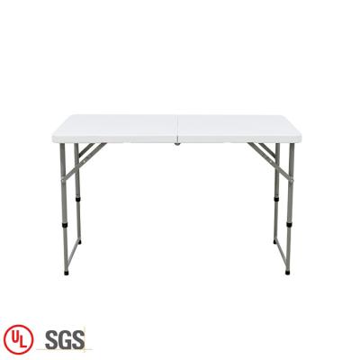 China Foldable China Manufactures Foldable Plastic Table Outdoor Portable Garden White Folding Table for sale