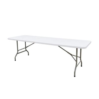 China China Factory Modern Design 8ft Modern Rectangular Tables White Folding Plastic Outdoor Table for sale