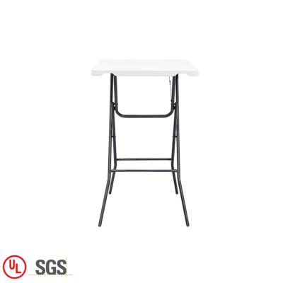 China Modern Outdoor Furniture Bar Table 68CM Square Foldable Square Folding Cocktail Table For Party Rental for sale