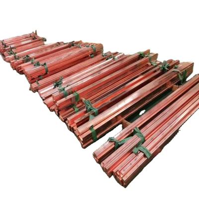 China China industrial fatory suppliers customized 1-200mm length flat T1 copper bar for sale