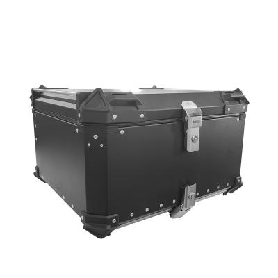 China Durable BIAOFEI 100L Large Capacity Carrier Boxes Aluminum Delivery Case Motorcycle Top Tail Box for sale