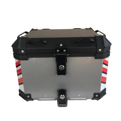 China Hot 2022 Universal Aluminum Top Tail Box Delivery Storage Durable Crate Motorcycle Rear Boxes for sale