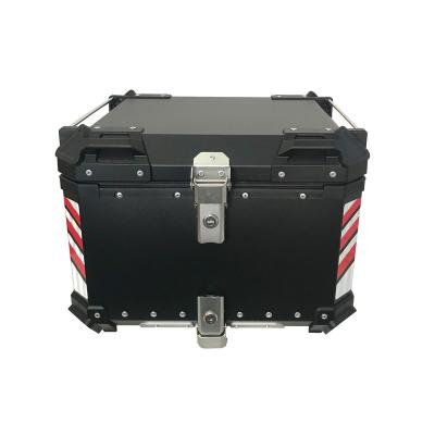 China Motorcycle Tail Box 55L Motorcycle Aluminum Alloy Tail Box Motorcycle Top Box Top Case for sale