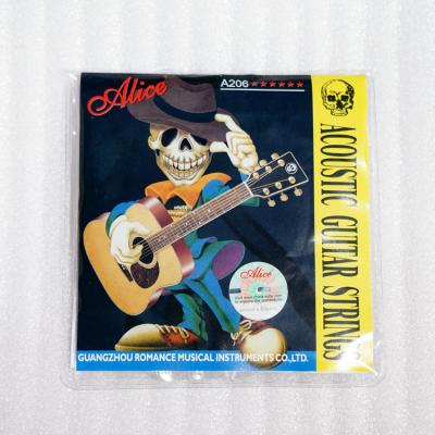 China Cheap A206 ALICE Steel Acoustic Guitar Strings High Quality Steel Stings Guitar Accessory For Guitar 41/40inch Source Factory Products for sale