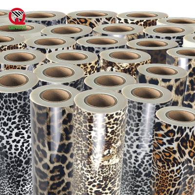 China Clothing Heat Transfer Vinyl Leopard Patterned Camouflage Print Wild Animal Iron On Vinyl Rolls Craft For DIY Apparel T-shirt Hats Decoration for sale