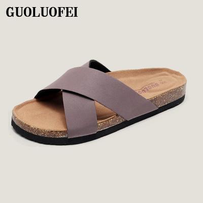 China New Summer Fashion Trend Fashion Cork Beach Slippers Men's Outdoor Slippers Flip Flops Men's Shoes Trendy Outdoor Sandals for sale