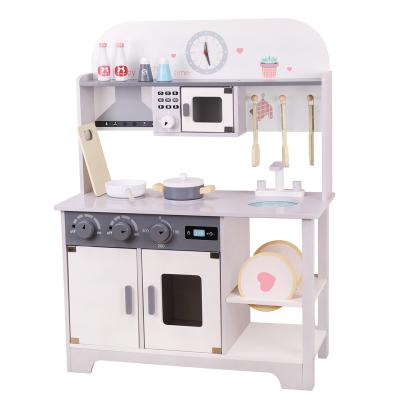 China Children's Toys Children's Play Kitchen Wooden Wooden Simulation House Cooking Stove Parent-child Interaction for sale