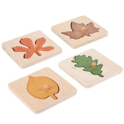 China Toy Leaf Puzzles Toy Wooden Educational Brain Teaser Study Rod Toys Preschool Early Educational Toys For Children for sale