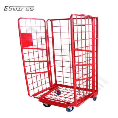 China Painted Foldable Color Big Size Roll Cage Trolley Durable Hot Sale Competitive Price High Quality From China Manufacture for sale