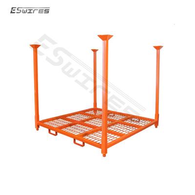 China Heavy Duty Detachable Corrosion Protection Warehouse System Metal Steel Powder Coated Corrosion Stacking Truck Tire Storage Rack for sale