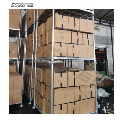 China Corrosion Protection Space Saving Industrial Warehouse Converter Detachable Galvanized Steel Pallet for sale