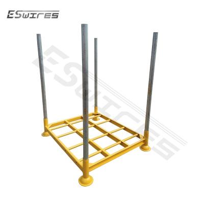 China Corrosion Protection Heavy Duty Welded Steel Pipe Storage Pallet Rack Portable Stacking System for sale