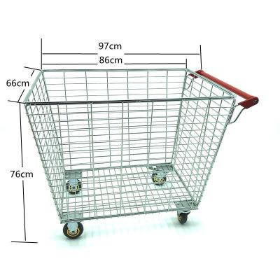 China B-0002 Large Supermarket Shopping Trolley for sale