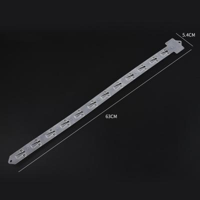 China Supermarkt shelf factory shop selling clear plastic pp clip strip display hanging for supermarket shelf retail store for sale