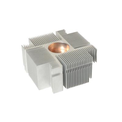 China Heatsink 130mm/150mm 6000 Series Hexagon Aluminum Peltier Tubular Extrusion Heatsink for sale