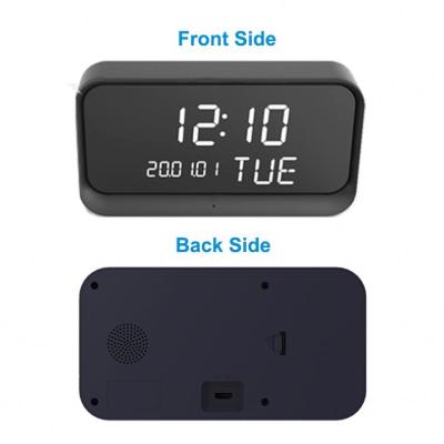 China New Wireless Battery Operated Clock Hidden Camera NIGHT VISION Howell 2021 Wall Table Desk Camera Clock Camera Support 18650 for sale