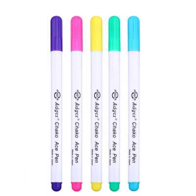 China Air Water Ink 5Pcs Fabric Marker Pen Cross Stitch Water Erasable Vanishing Erasable Pen For Temporary Spotting DIY Working Accessories for sale