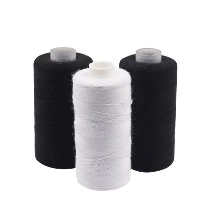 China Stitch 2Pcs 500M Sewing Thread Strong and Durable Quilting.cross Stitch Black White Spool of Polyester Thread for Embroidery Sewing DIY Sewing Supplies for sale