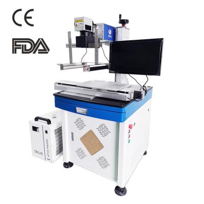 China VISION SYSTEM CCD Visual Positioning Optowave 3W 5W 8W 10W Advanced UV Laser Marking Machine Movable Slides Large-Format CE Certified for sale