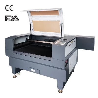 China Air Cooled CO2 9060 100w Laser Cutter Engraving Machine For Nonmetal Wook Fabric Glass Rubber Leather CE Certified Large Cutting Laser for sale