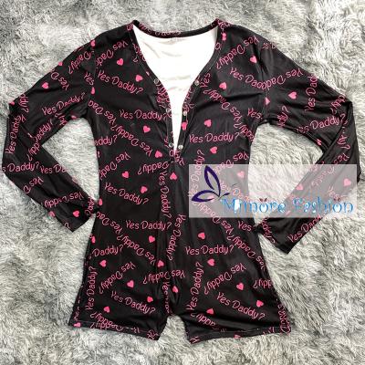 China Fashion Wholesale QUICK DRY Dad's Wholesale Design Mimore Adult Onesie Black White Black Pajamas QUICK DRY for sale