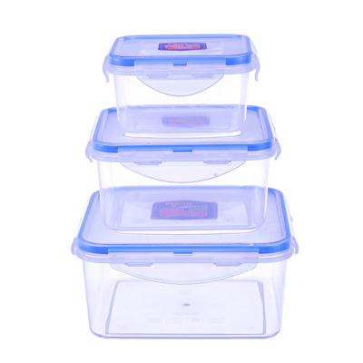 China Freshness Preservation Hotel Kitchen Square Crisper Plastic Refrigerator Canteen Special Sealed Large Capacity Thickened Storage Box for sale