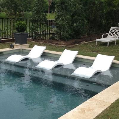 China Outdoor Garden Sofa Customized Pool Furniture Beach Pool Loungers That Sit In Water for sale