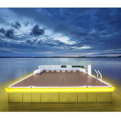 China Eco-friendly luxury living deck modern designed on water waterscape floating deck for sale for sale