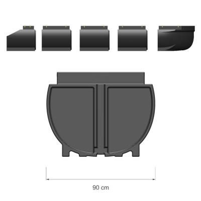 China High Quality Deck House Marine Hardware Fittings China Manufacturer House Boat Pontoon Floats / Water Floating House Pontoons for sale