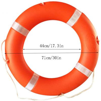 China Durable Lightweight And Durable Emergency Free Water Rescue Life Buoy With Reflective Tape for sale