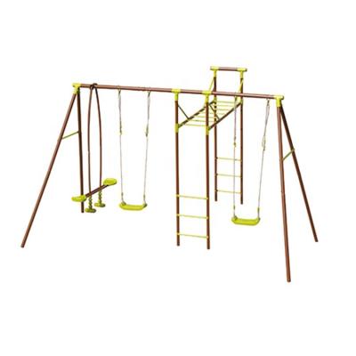 China Outdoor Swing Metal Monkey Furniture Set Kids Outdoor Playset With Overhead Horizontal Ladder for sale