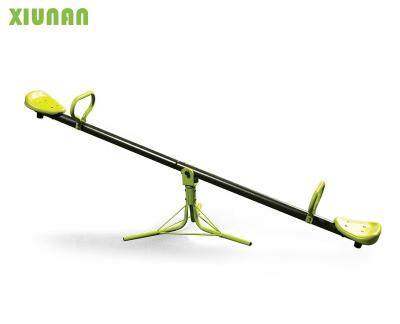 China Hotsale Metal Outdoor Playground 360 Degree Rotating Sturdy Seesaw For Kids for sale